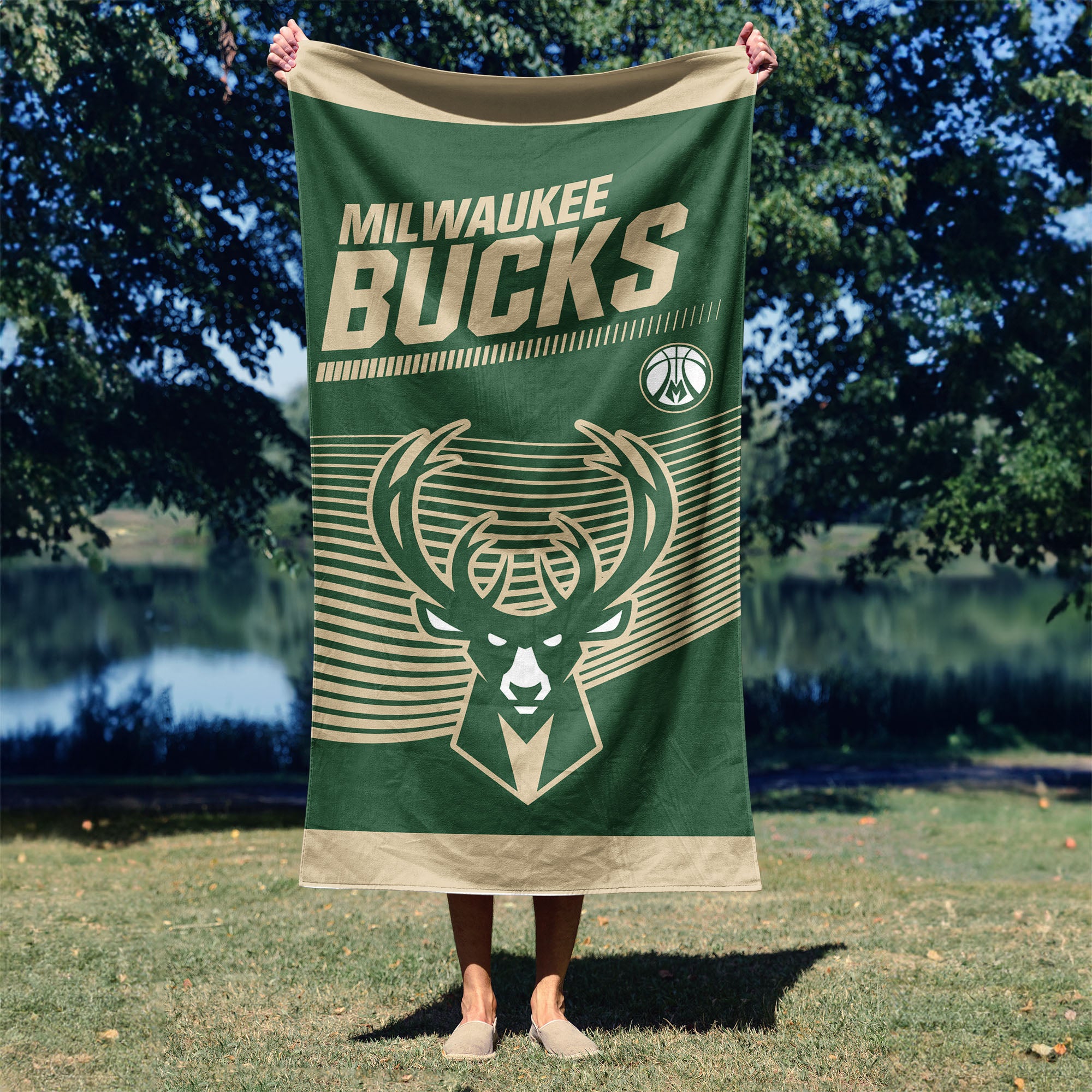 NBA Officially Licensed Milwaukee Bucks 30" x 60" Beach Towel