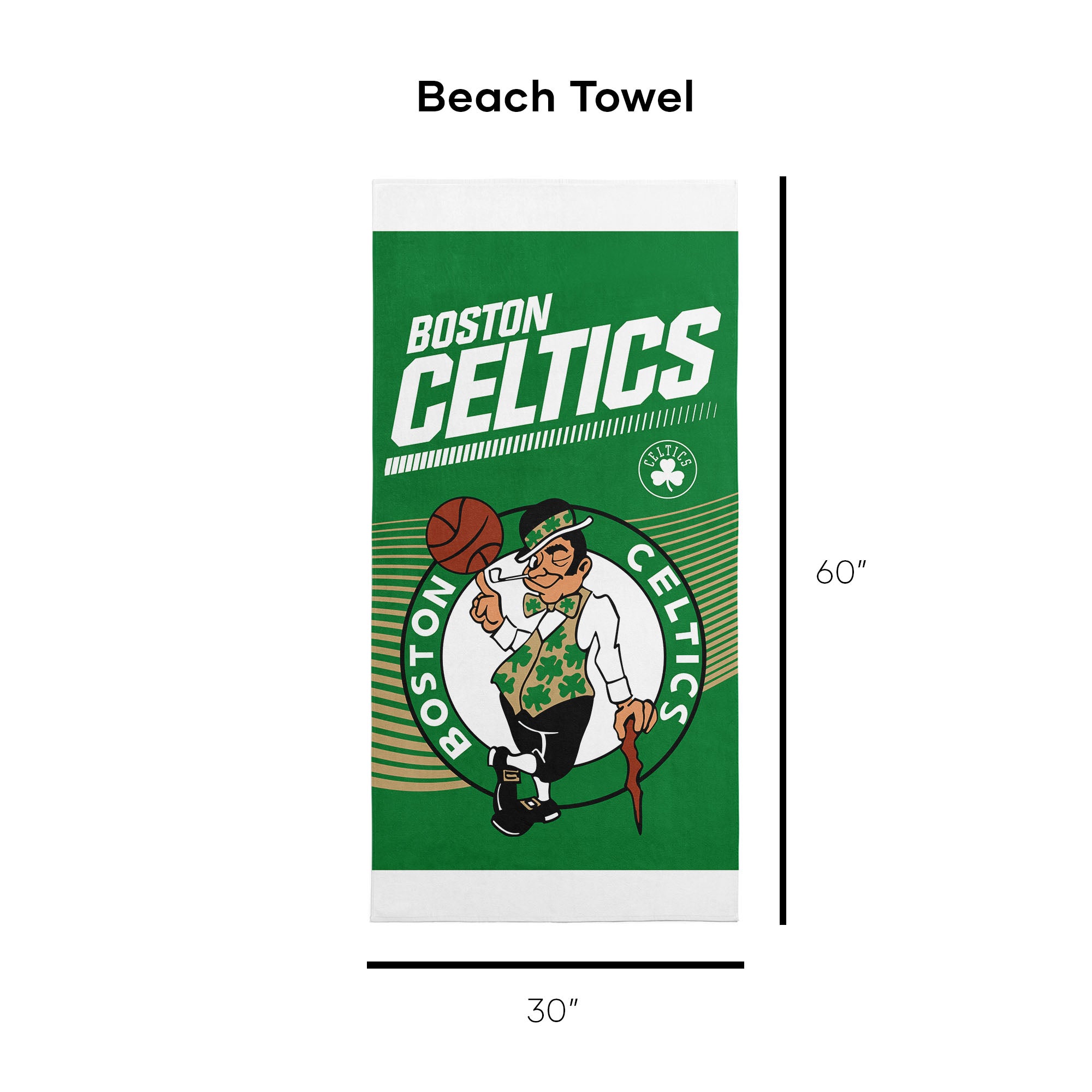 NBA Officially Licensed Boston Celtics 30" x 60" Beach Towel