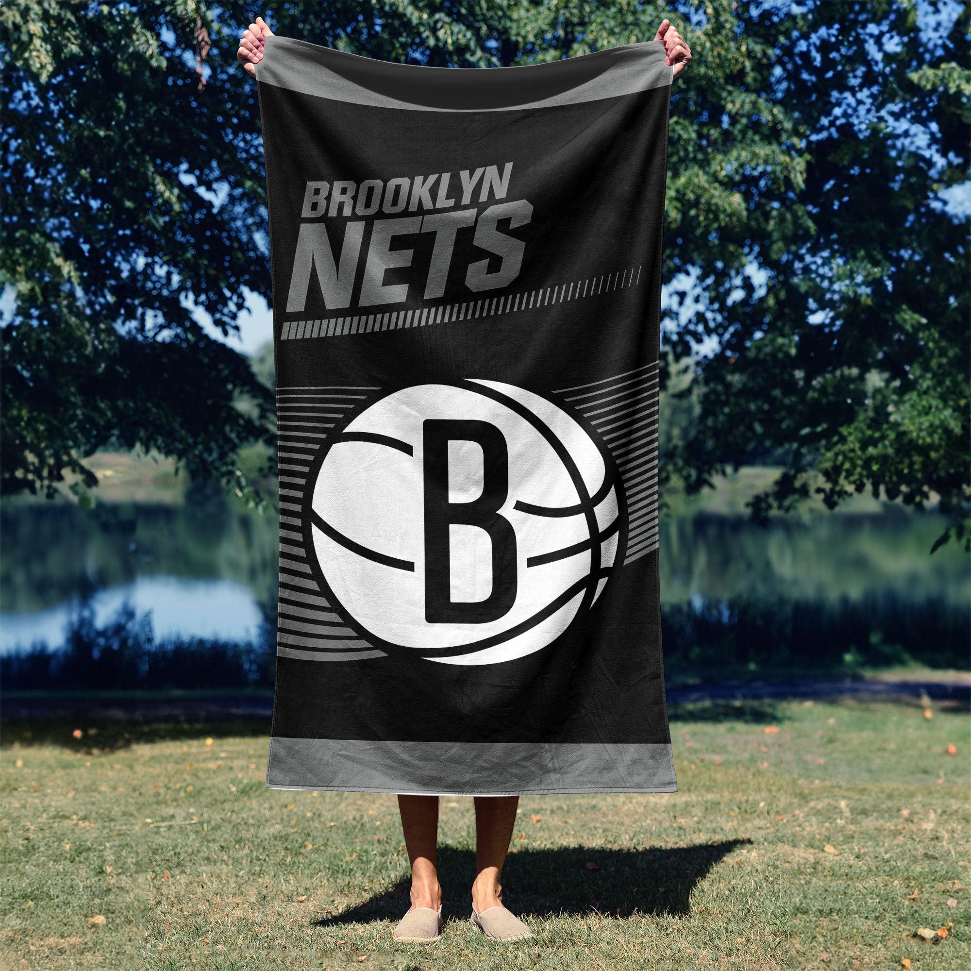NBA Officially Licensed Brooklyn Nets 30" x 60" Beach Towel