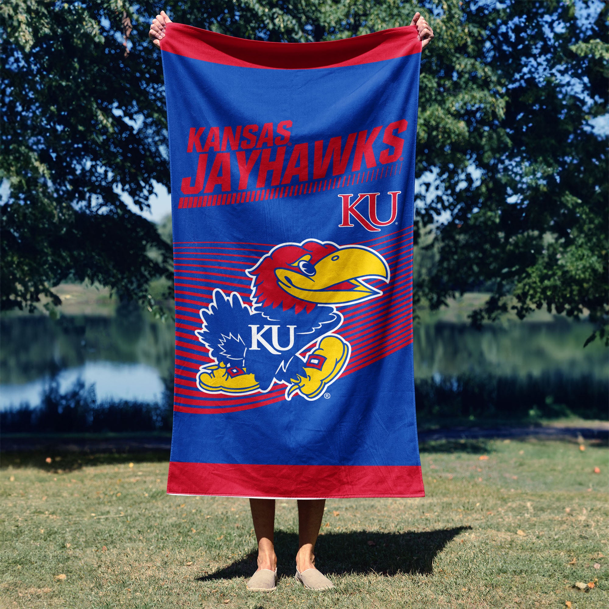 NCAA Officially Licensed Kansas Jayhawks 30" x 60" Beach Towel