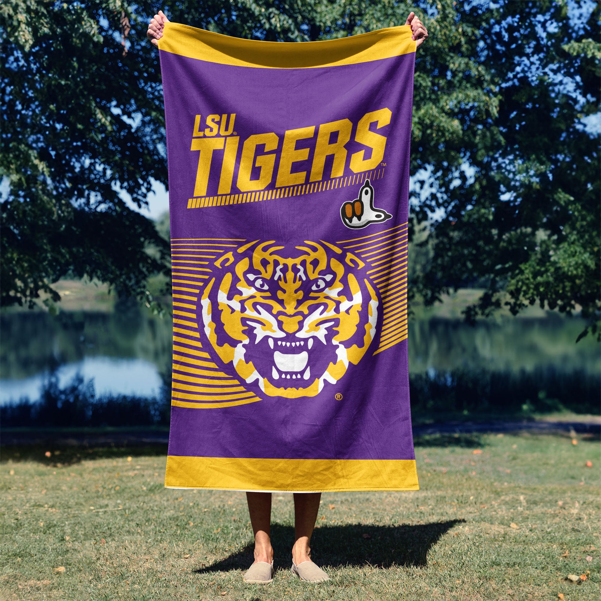 NCAA Officially Licensed LSU Tigers 30" x 60" Beach Towel