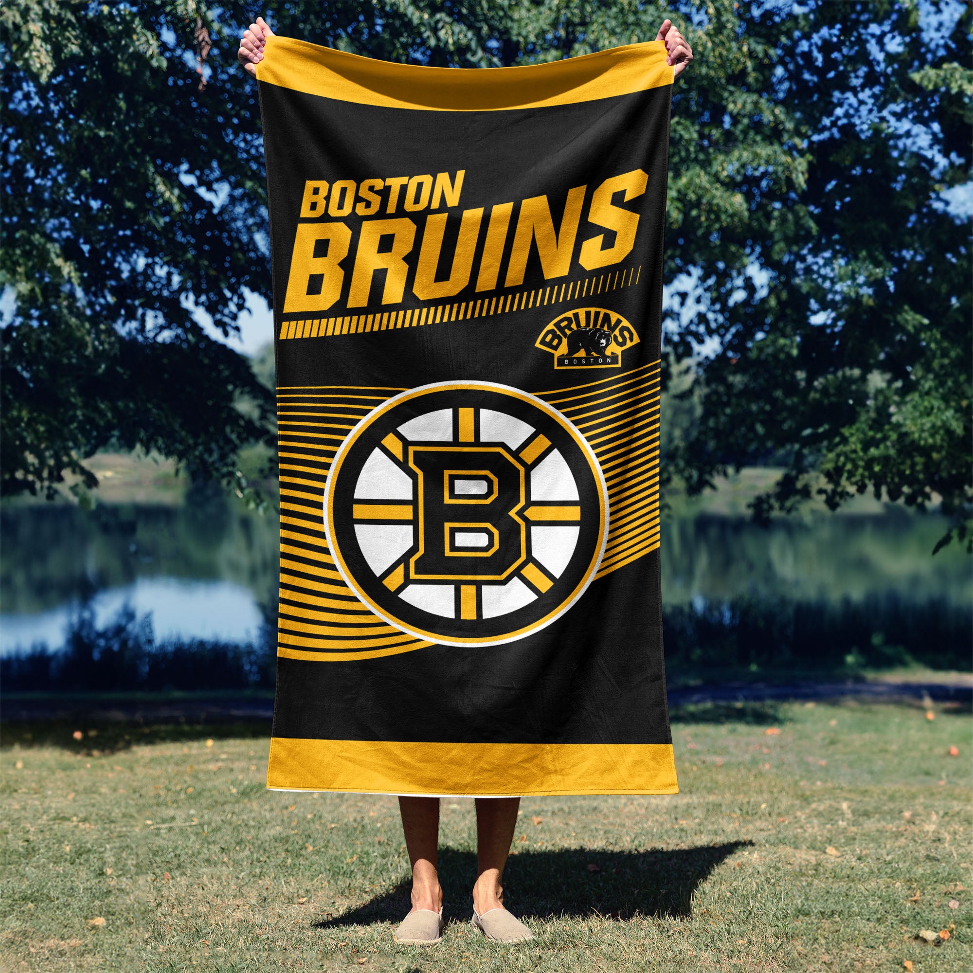 NHL Officially Licensed Boston Bruins 30" x 60" Beach Towel
