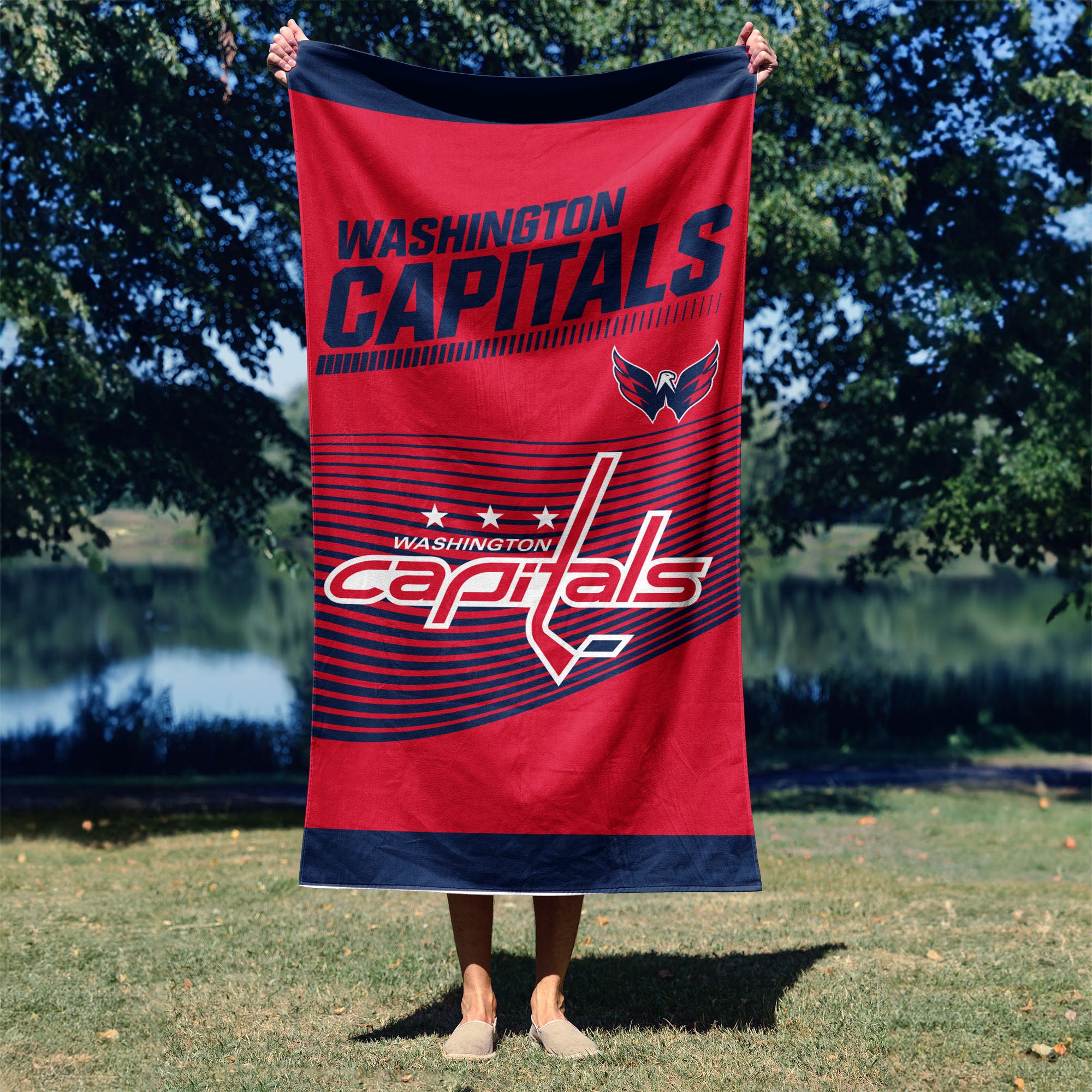 NHL Officially Licensed Washington Capitals 30" x 60" Beach Towel