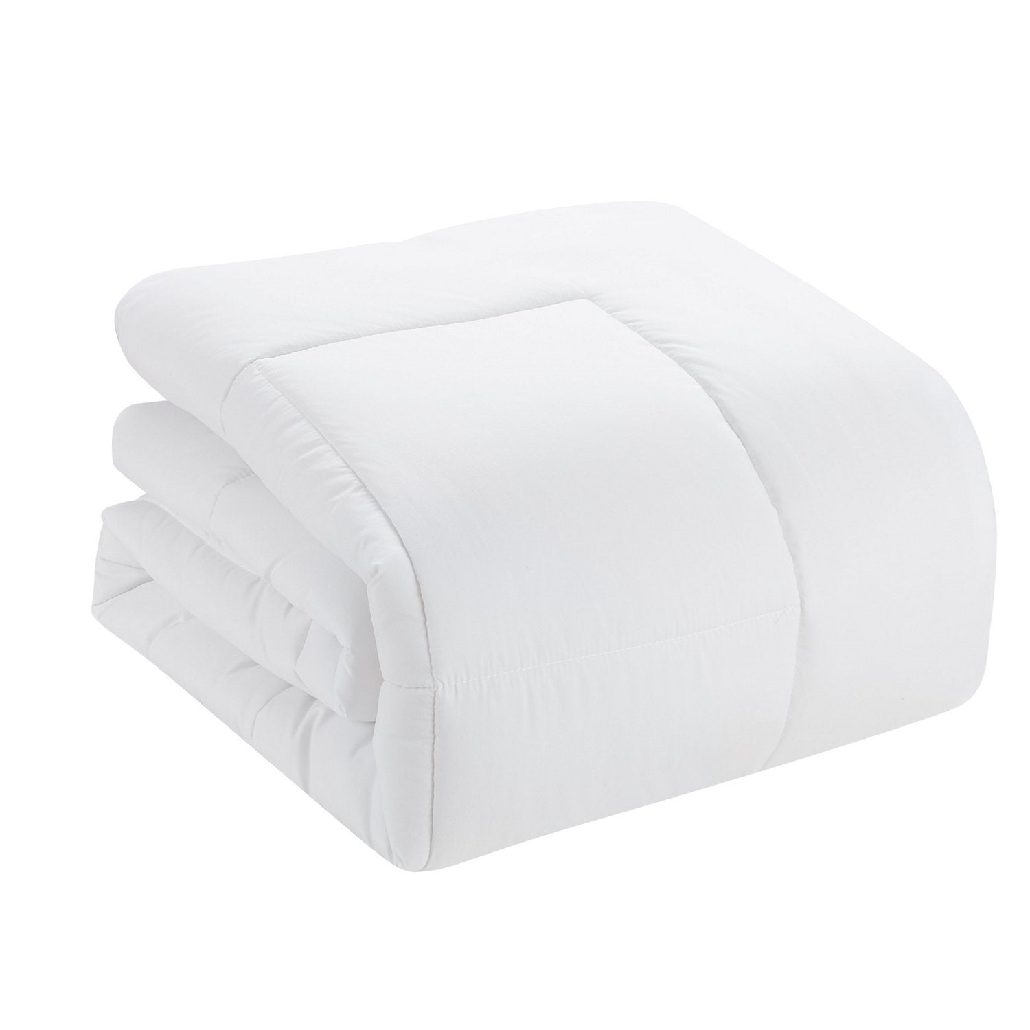 Comforter & Marble Print Sheet Set White - Comforter