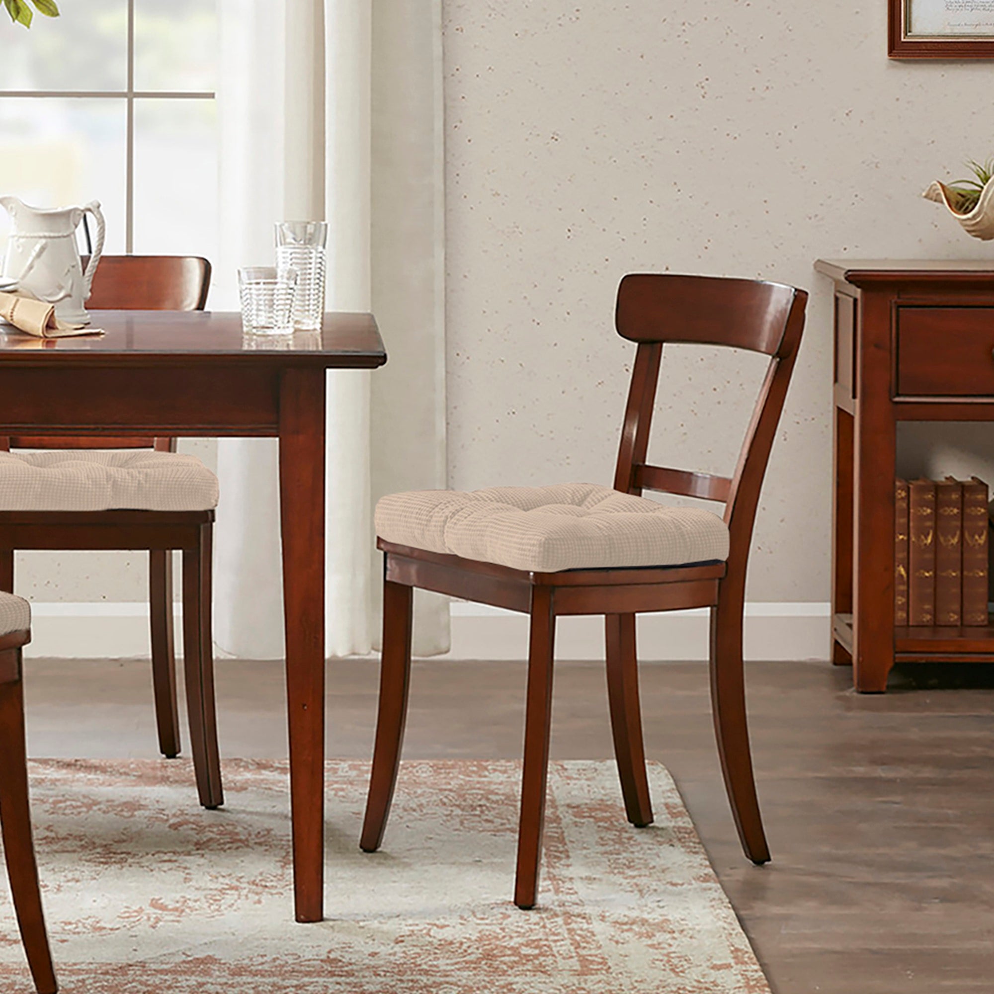 Crushed Memory Foam Tufted Non Slip Chair Cushions