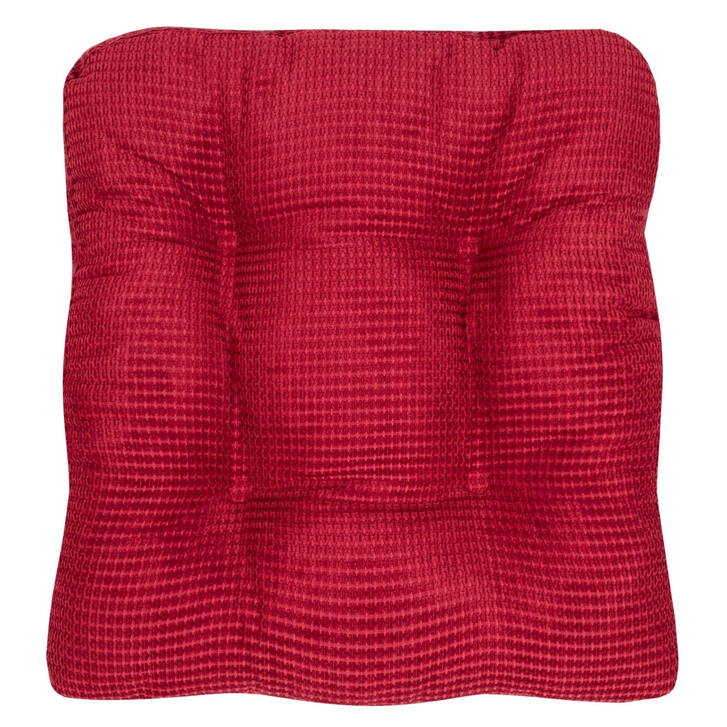 Fluffy Chair Cushion Set Red - Top