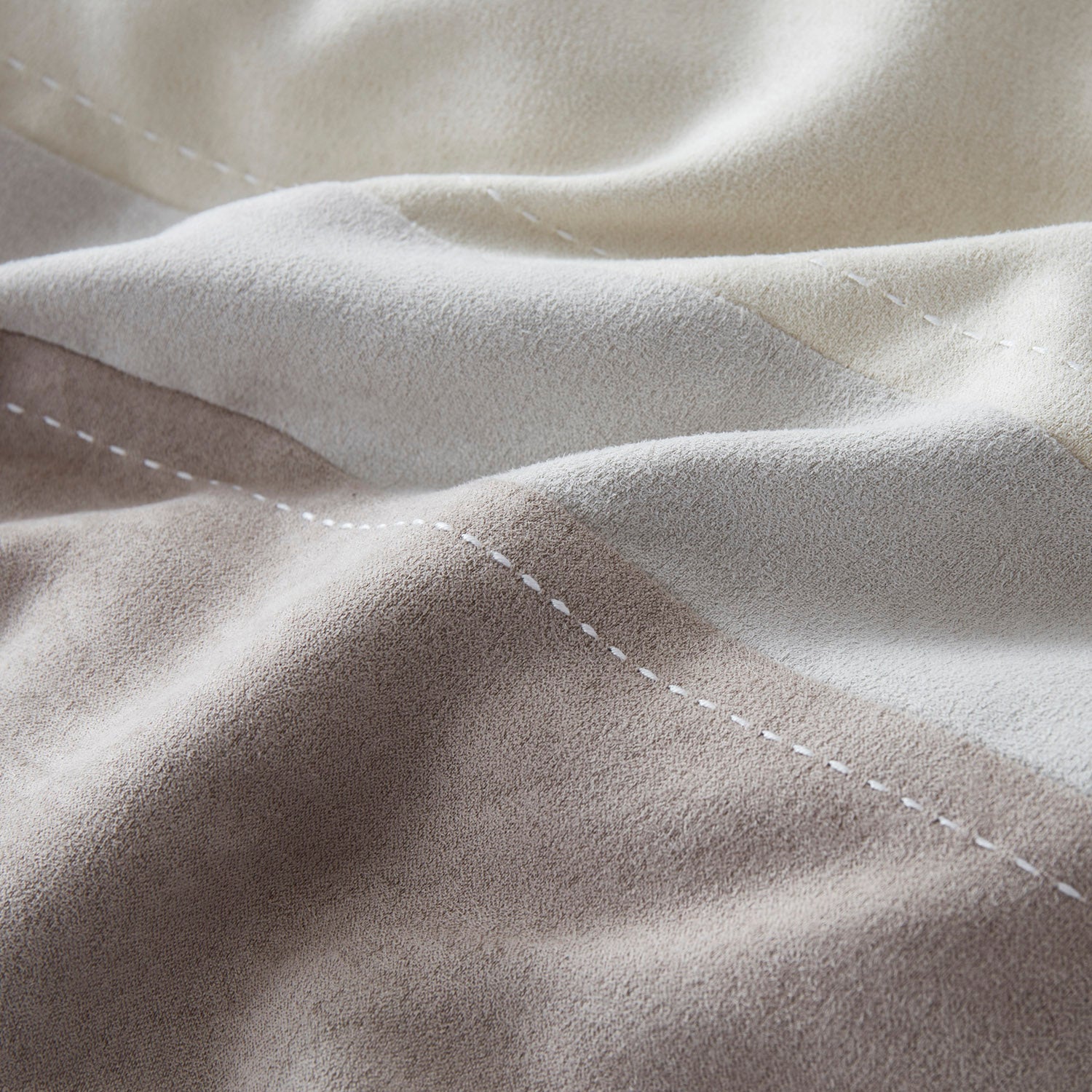 Harvey 7-Piece Suede Bed in a Bag Set, Taupe - Fabric