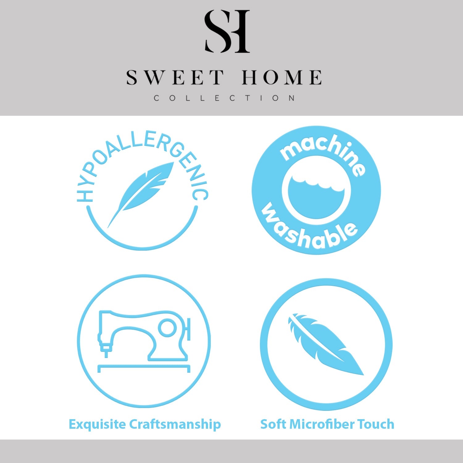 Pinch Pleat Pintuck 3-Piece Comforter Set - Features