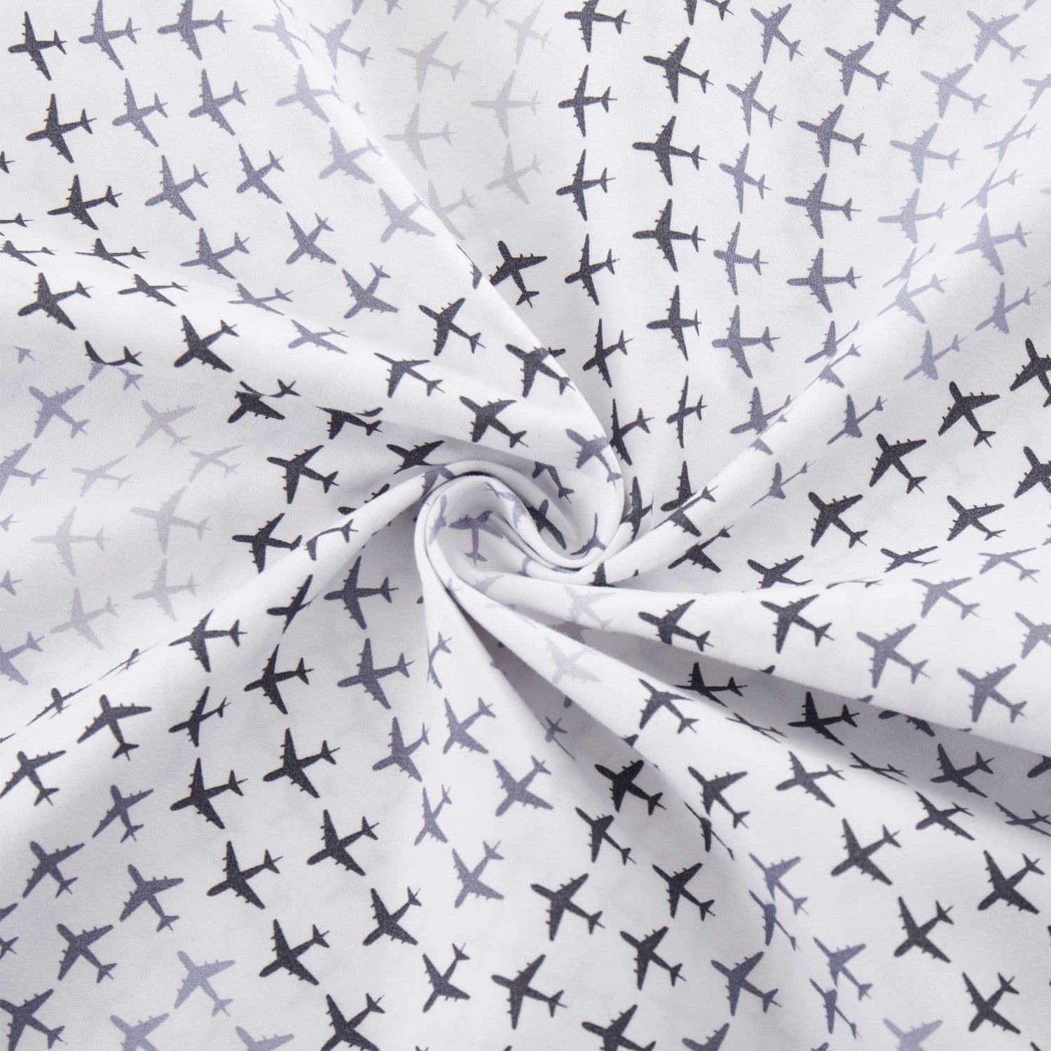 Printed Kids Bed Sheet Set (Airplanes) - Fabric