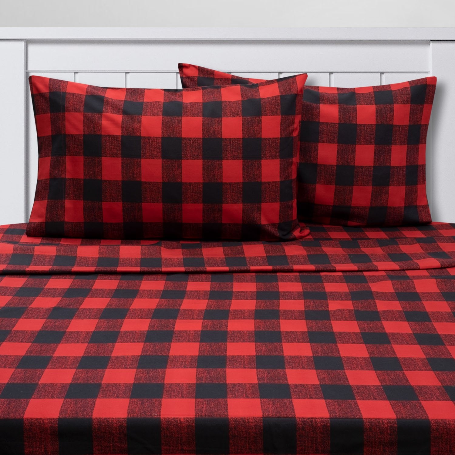 5-Piece Buffalo Check Sheet And Comforter Set - Bed 2