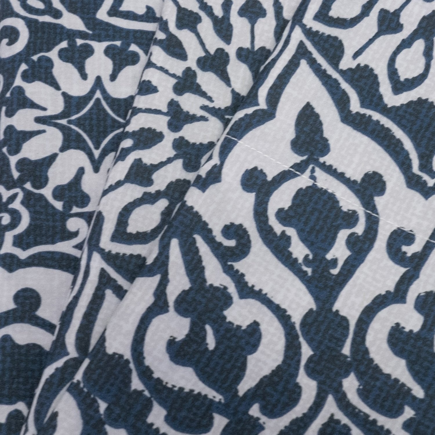 Classic 4-Piece Bed Sheet Set (Oasis Blue Mandala) - Fabric