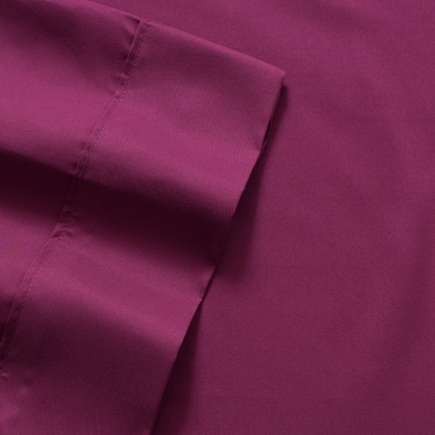 Deluxe 6-Piece Bed Sheet Set (Berry) - Fabric