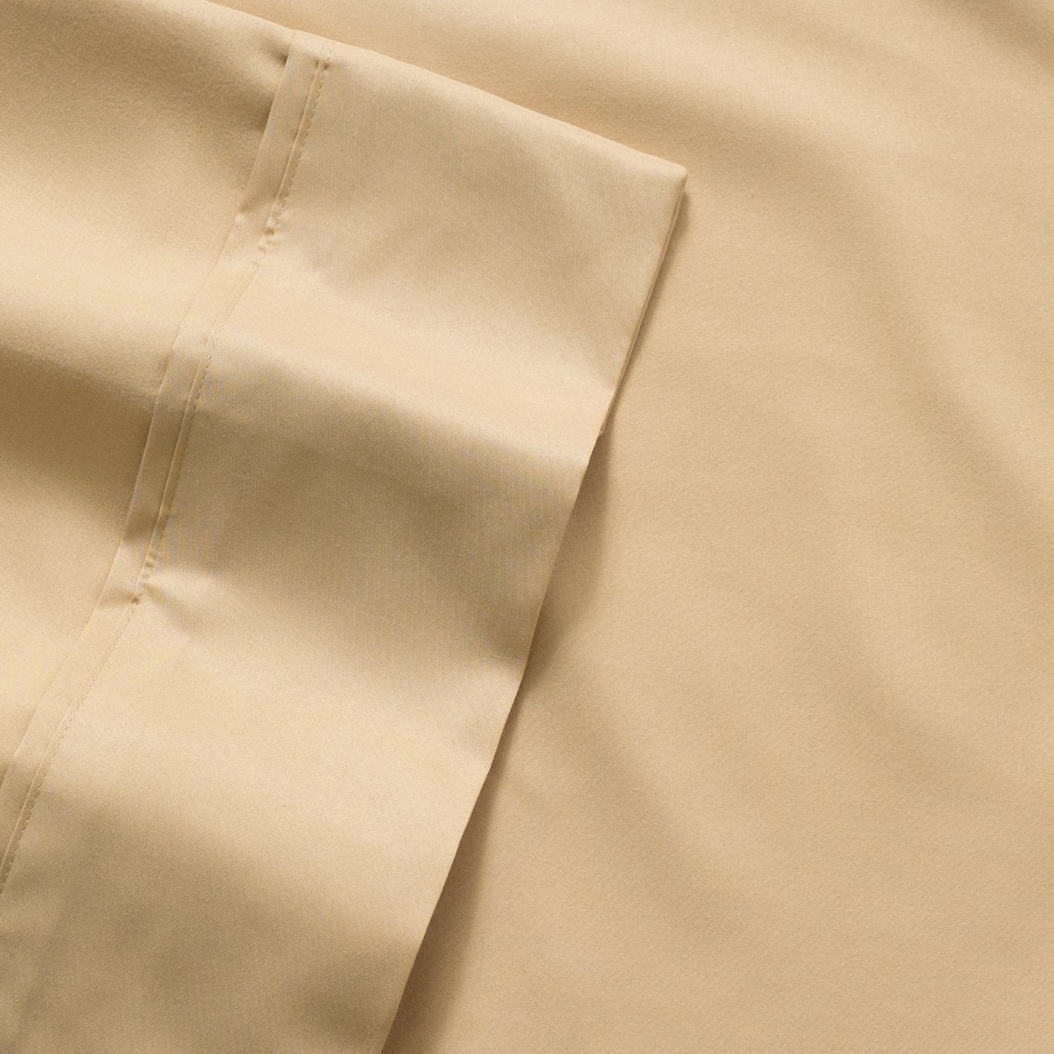 Deluxe 6-Piece Bed Sheet Set (Camel) - Fabric