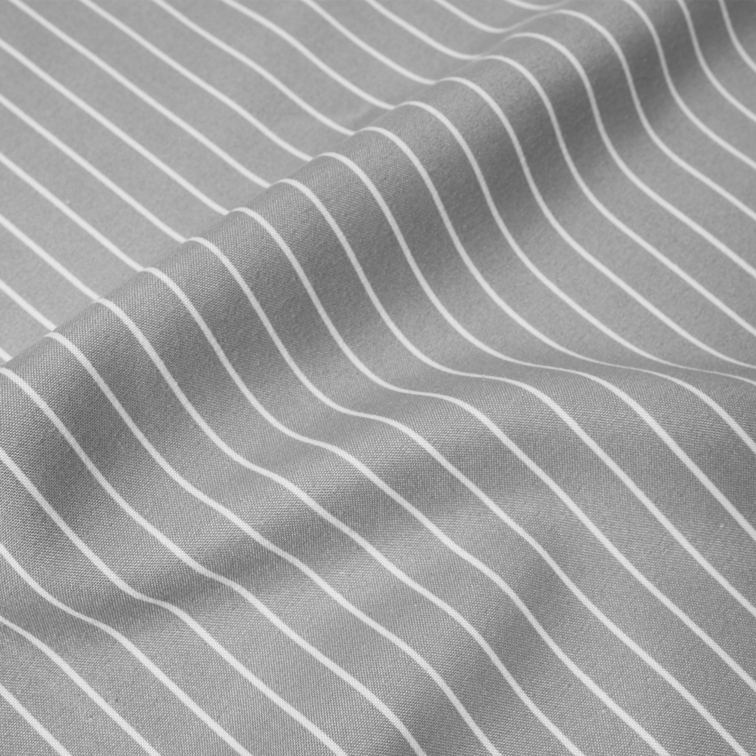 Deluxe 6-Piece Bed Sheet Set (Loft Pinstripe Gray) - Fabric