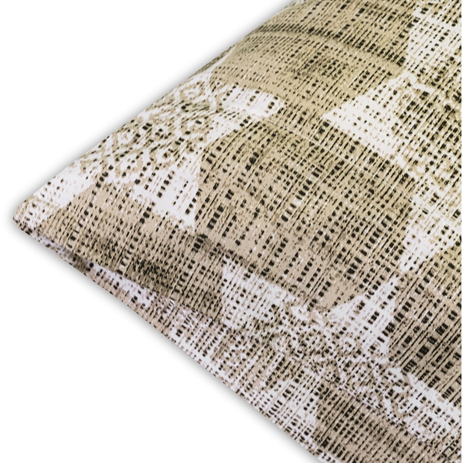 Deluxe 6-Piece Bed Sheet Set (Monaco Taupe) - Corner