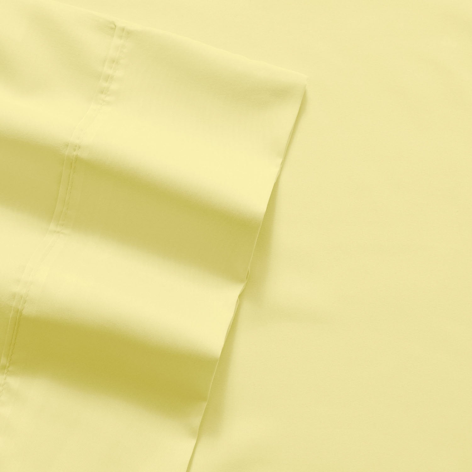 Deluxe 6-Piece Bed Sheet Set (Pale Yellow) - Fabric