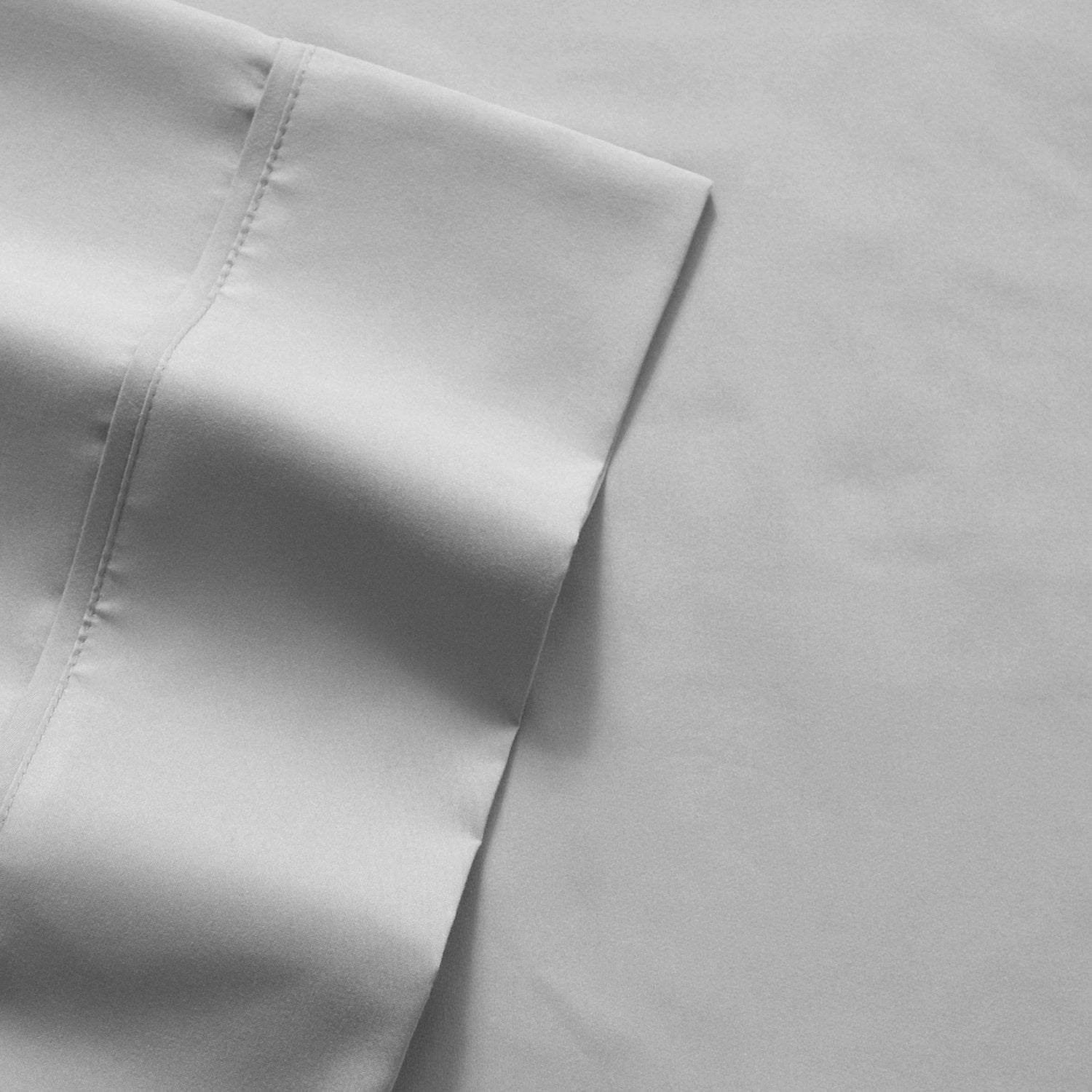 Deluxe 6-Piece Bed Sheet Set (Silver) - Fabric