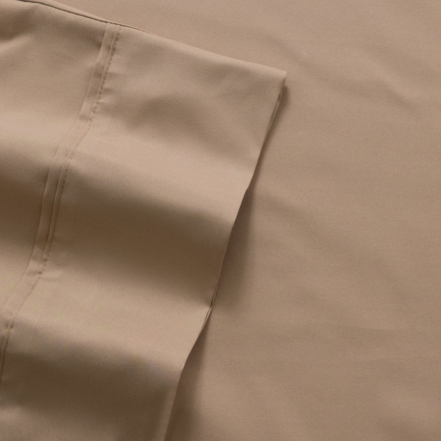 Deluxe 6-Piece Bed Sheet Set (Taupe) - Fabric