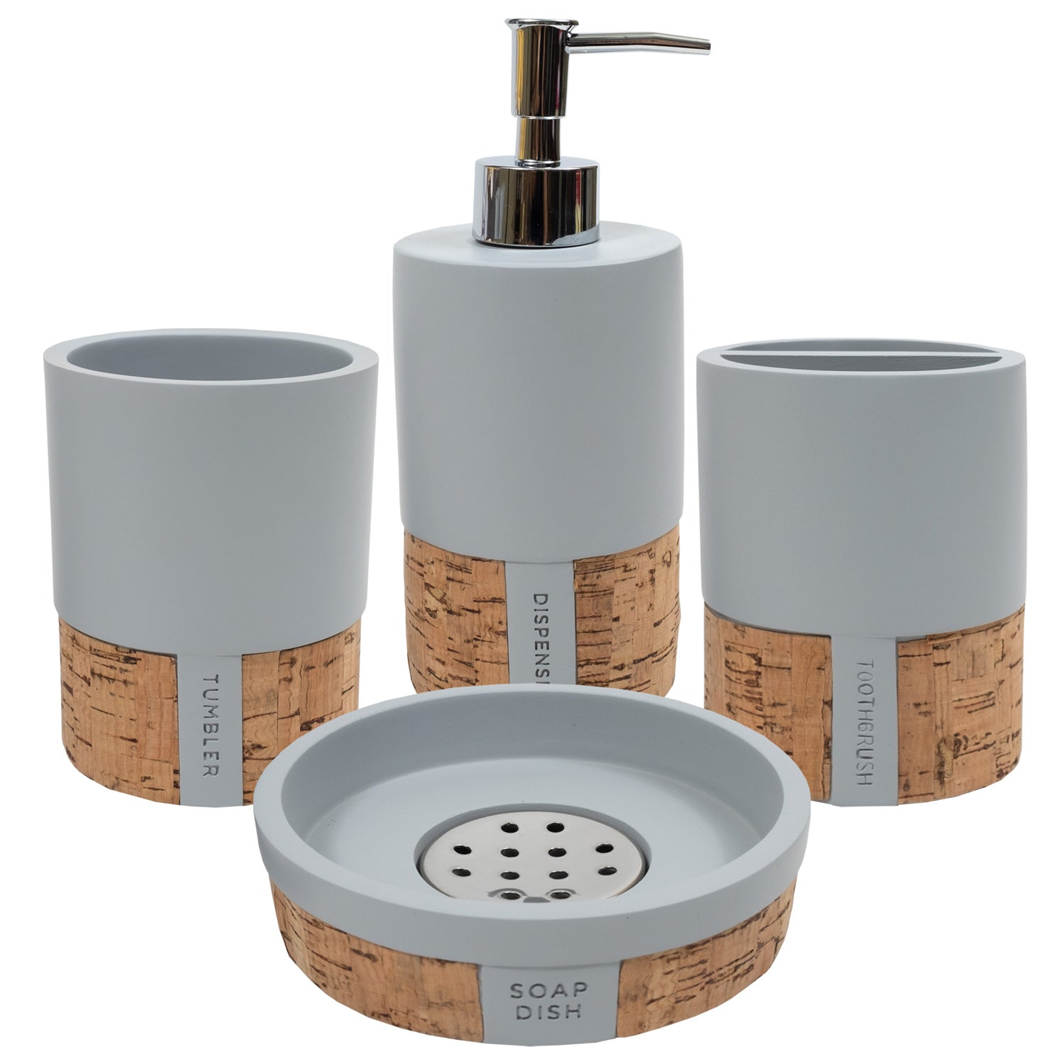 Moderno Bathroom Accessory Set 4-Piece Set