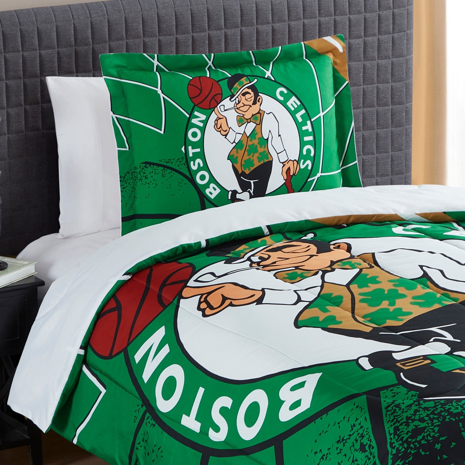 NBA Comforter Sham Set Boston Celtics Zoom