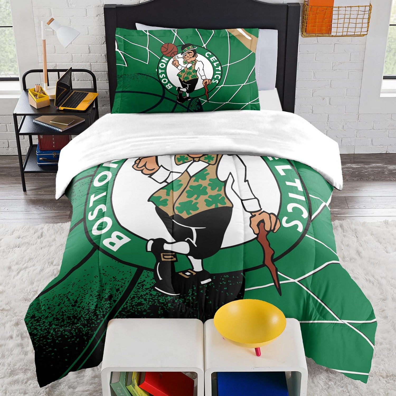 NBA Comforter Sham Set Boston Celtics Front