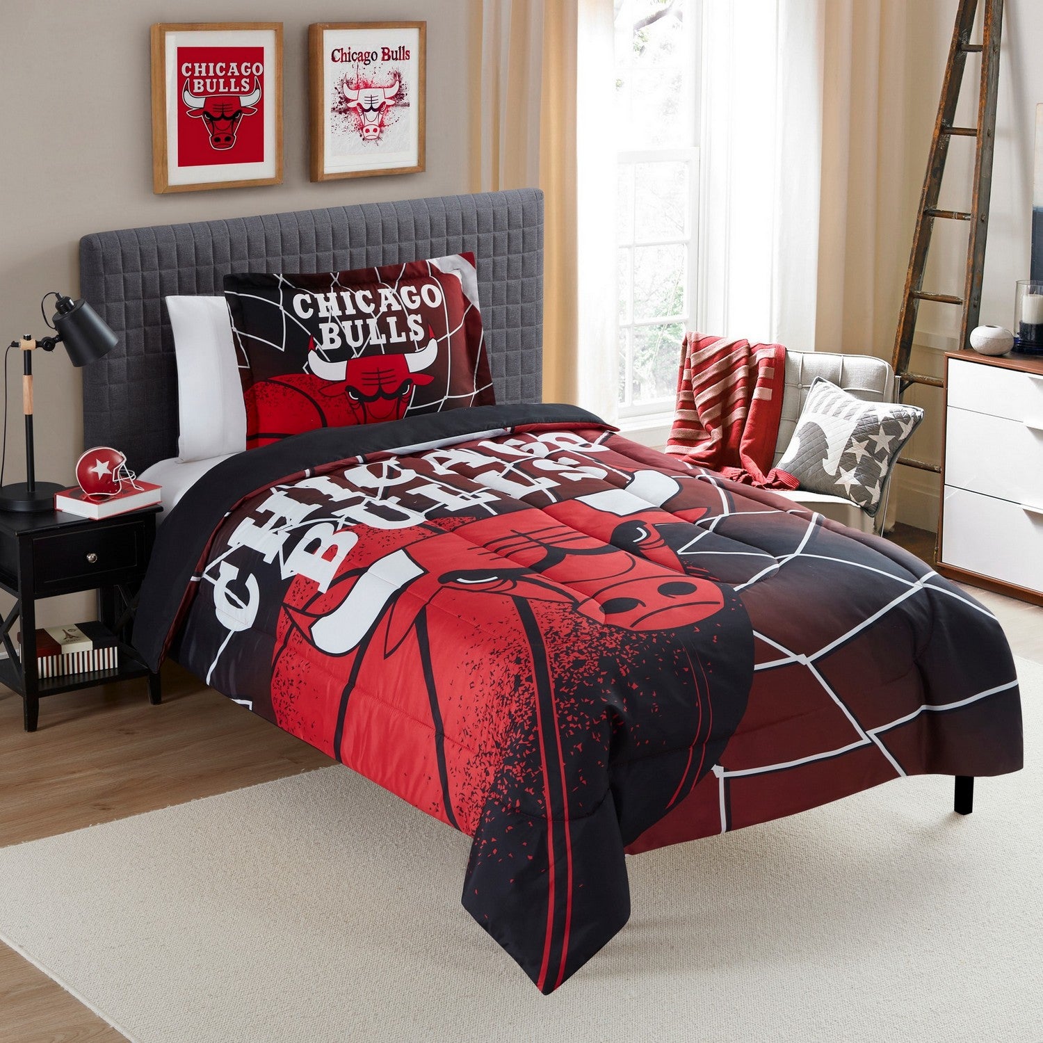 NBA Comforter Sham Set Chicago Bulls Twin/Twin Xl