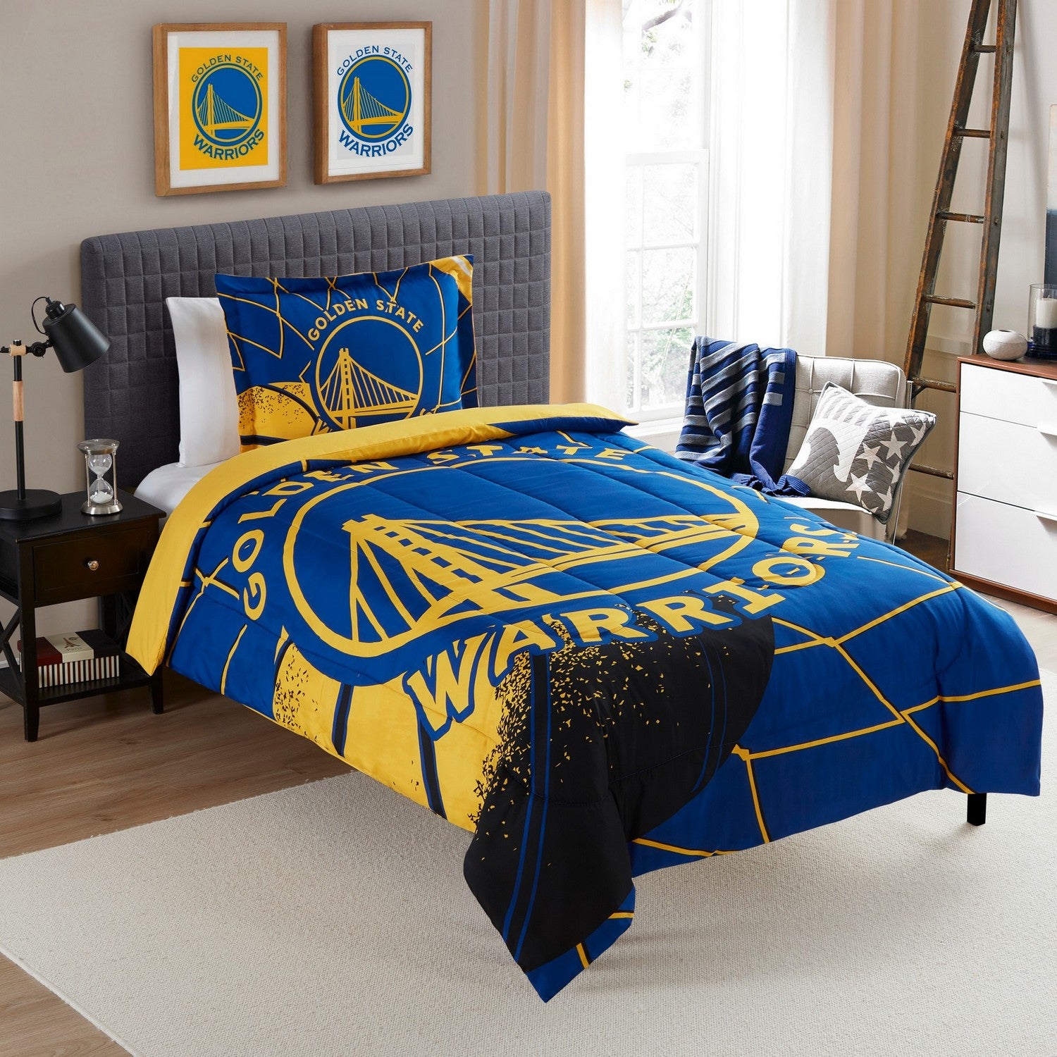 NBA Comforter Sham Set Golden State Warriors Twin/Twin Xl