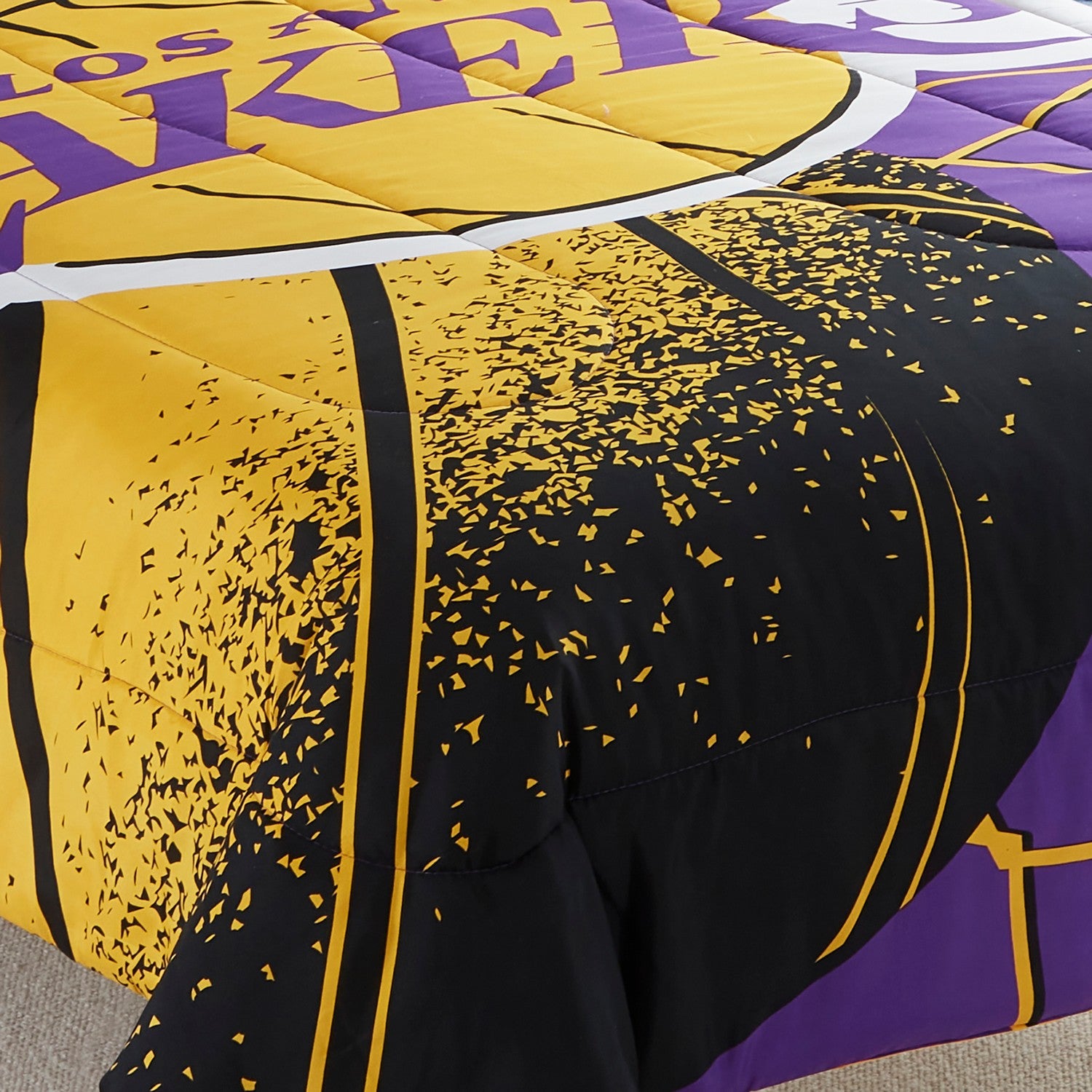 NBA Comforter Sham Set Los Angeles Lakers Zoom
