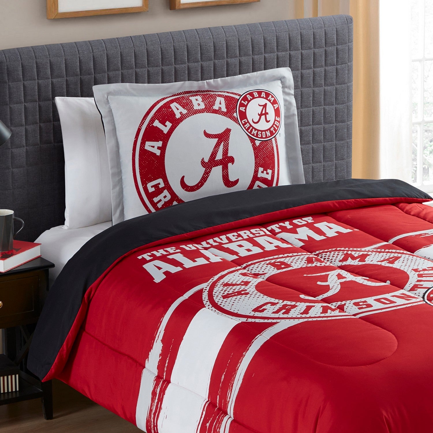 NCAA Comforter Sham Set Alabama Crimson Tide Zoom