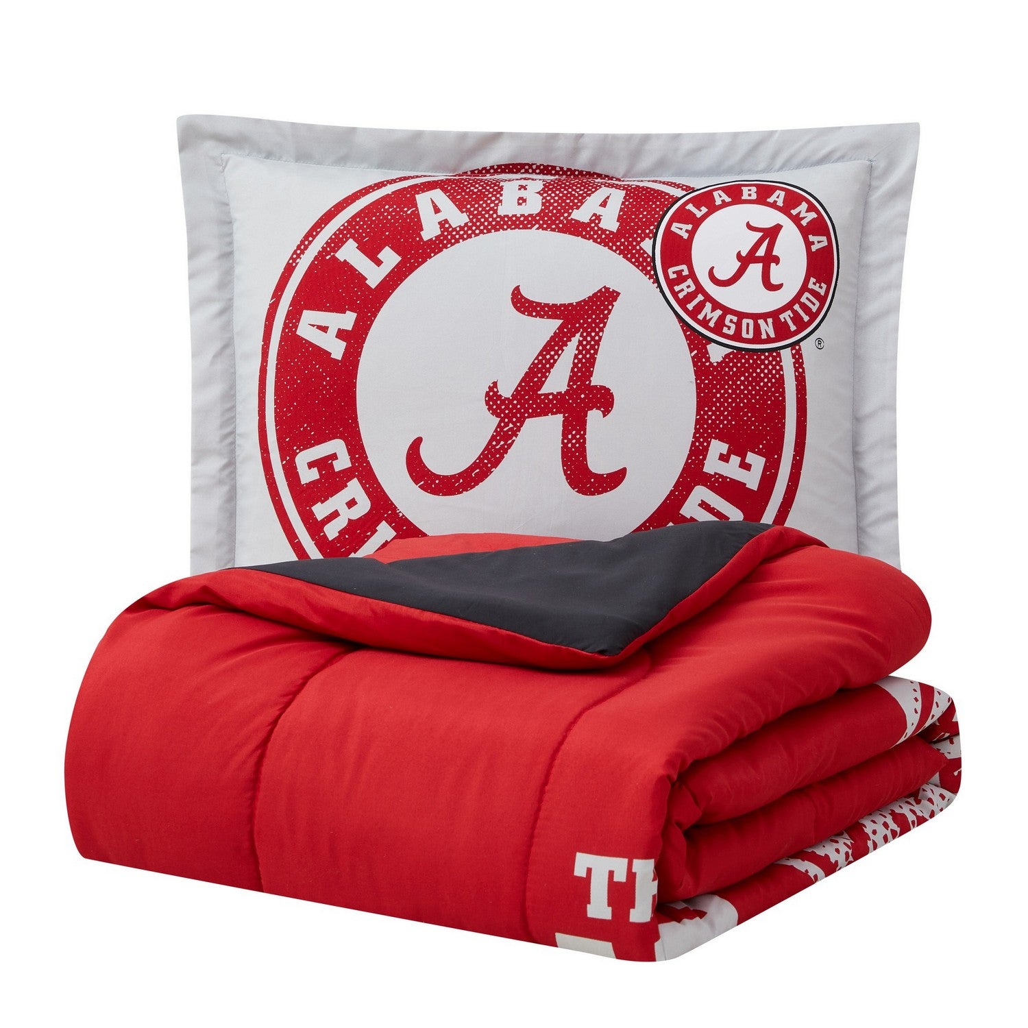 NCAA Comforter Sham Set Alabama Crimson Tide Folded