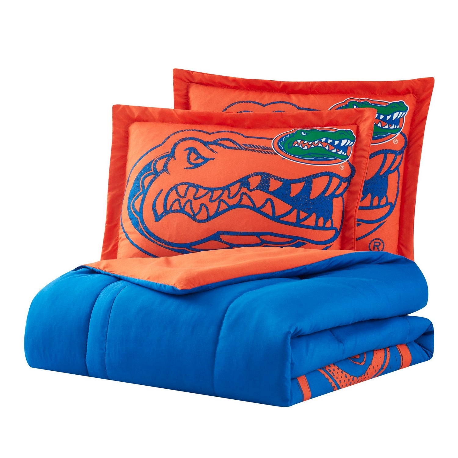 NCAA Comforter Sham Set Florida Gators Folded