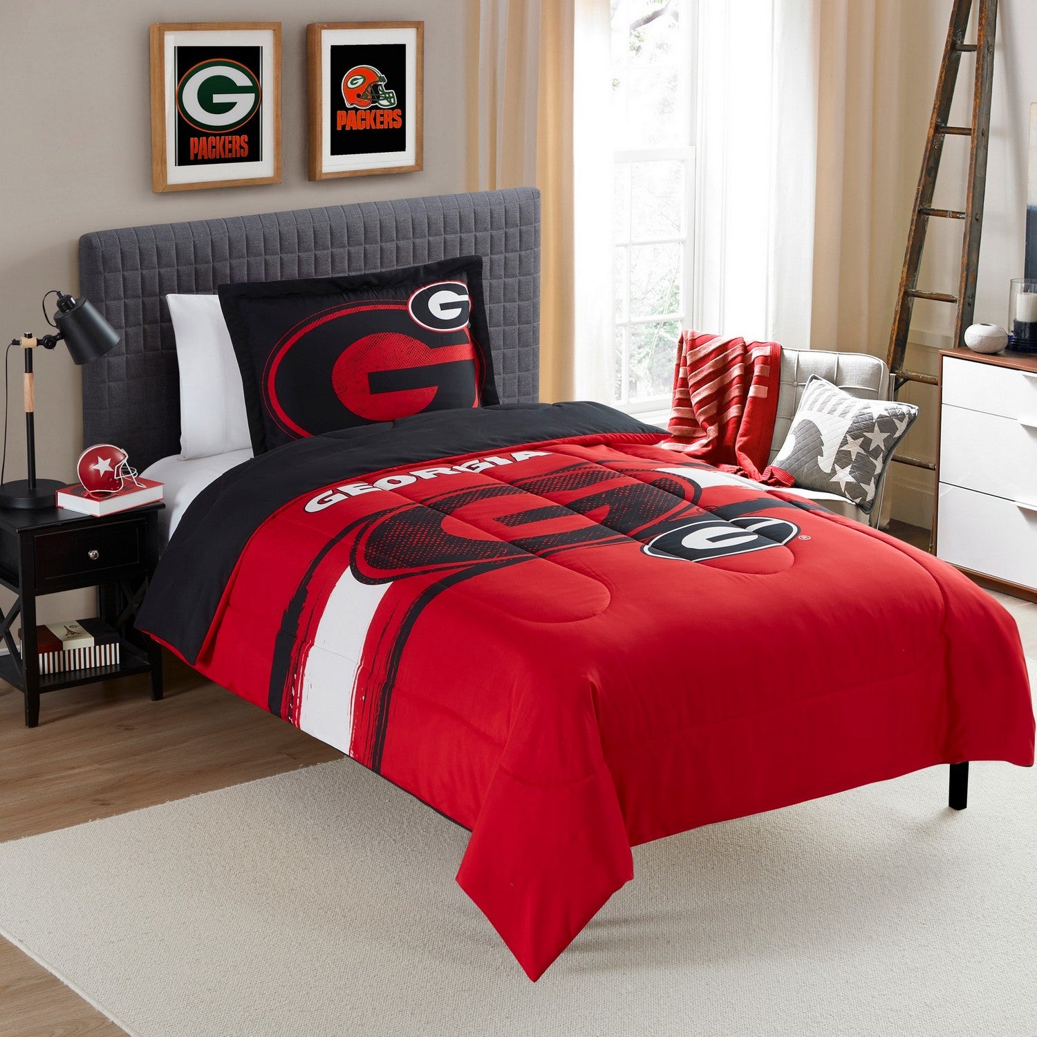 NCAA Comforter Sham Set Georgia Bulldogs Twin/Twin Xl