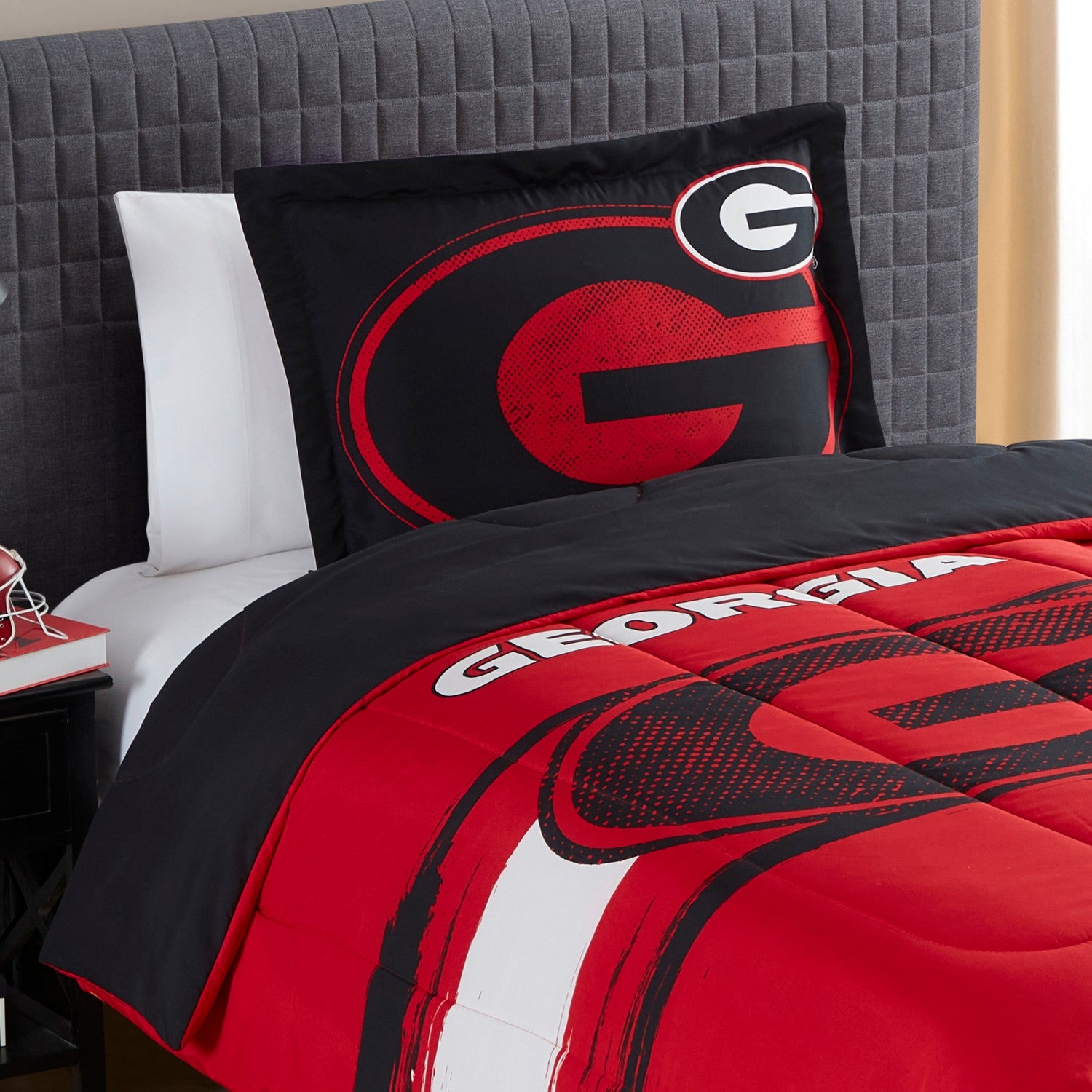 NCAA Comforter Sham Set Georgia Bulldogs Zoom
