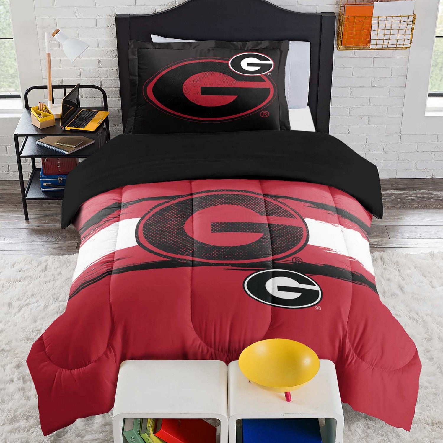 NCAA Comforter Sham Set Georgia Bulldogs Front
