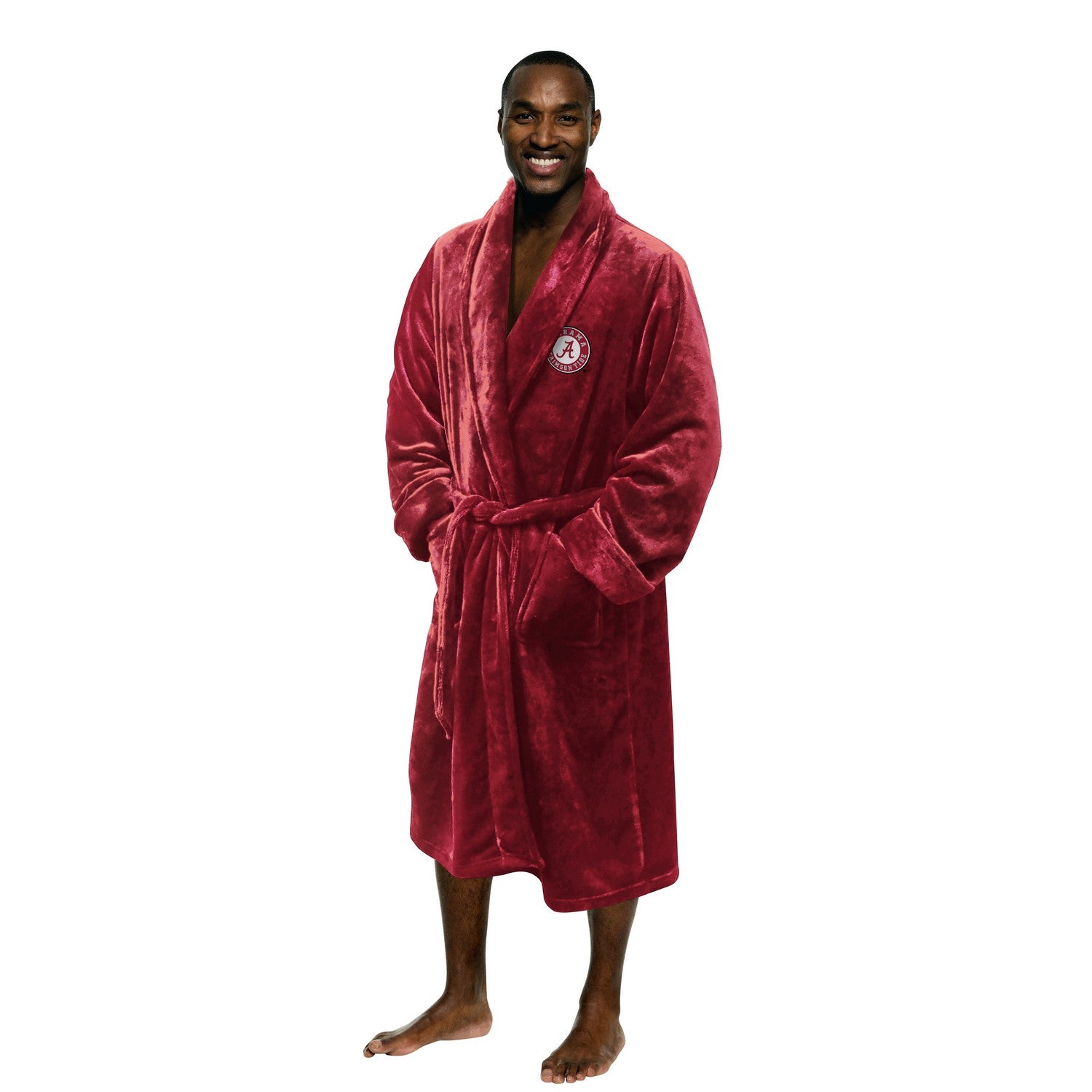 NCAA Mens Bathrobe Alabama Crimson Tide Model