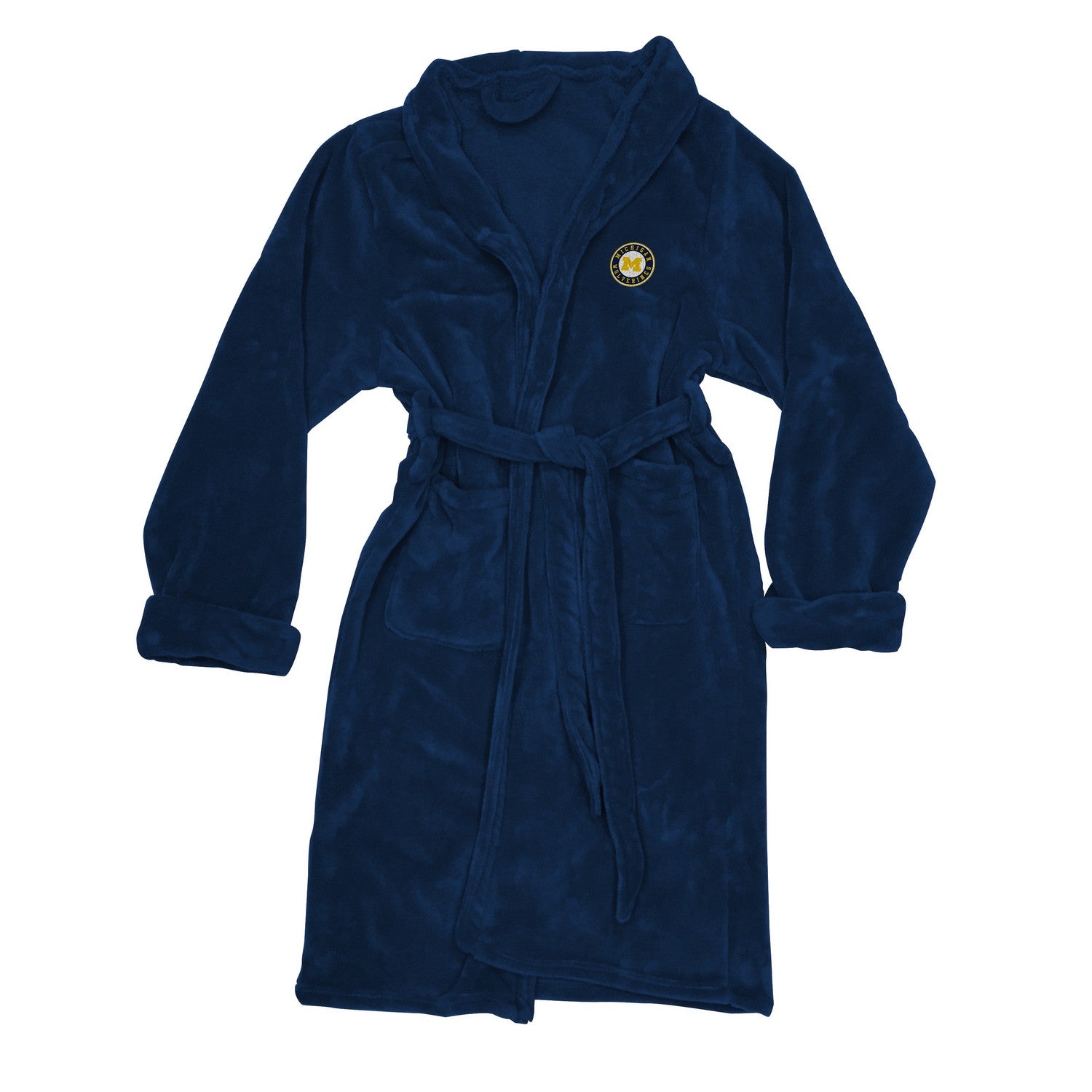 NCAA Mens Bathrobe Michigan Wolverines Flat