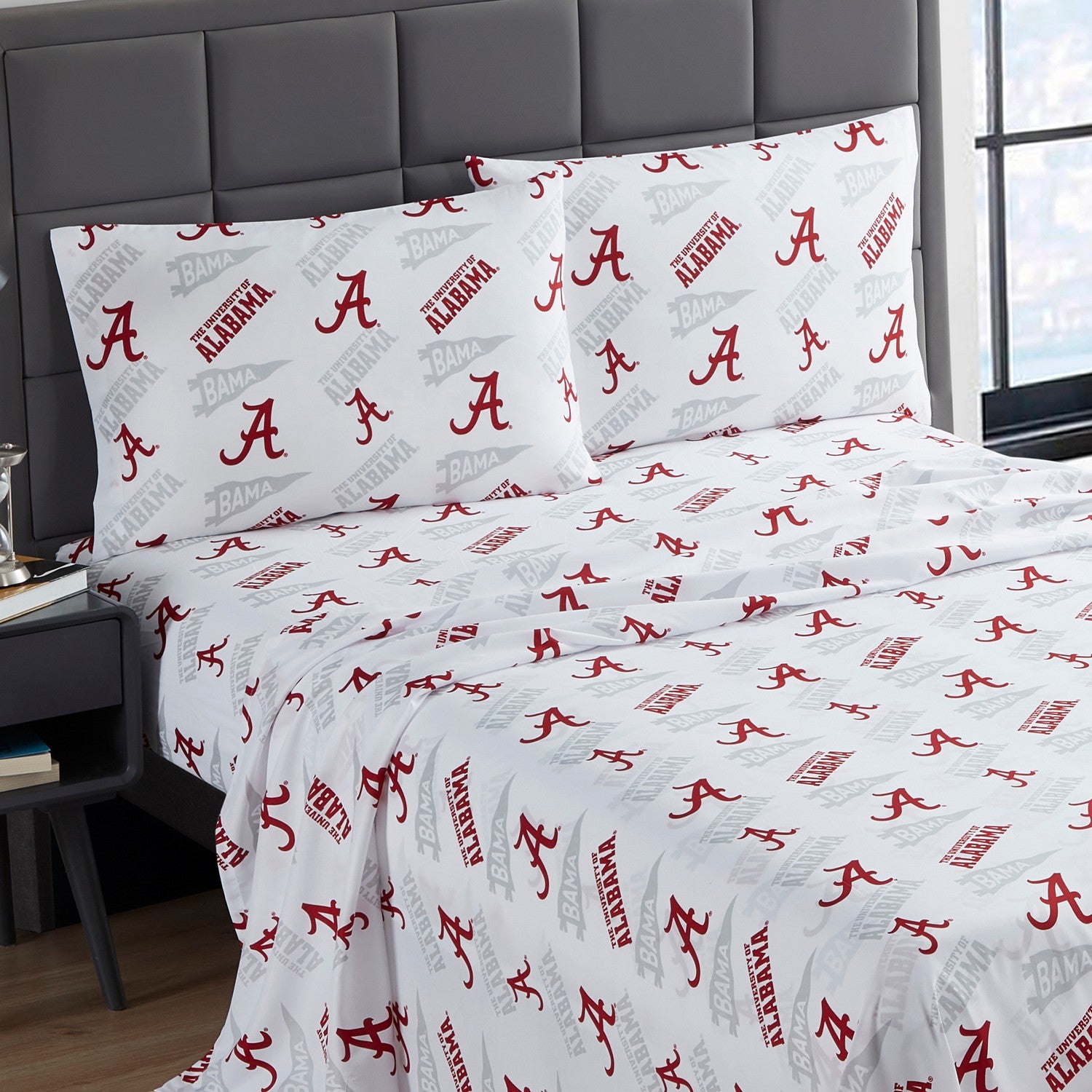 NCAA Sheet Set Alabama Crimson Tide Zoom