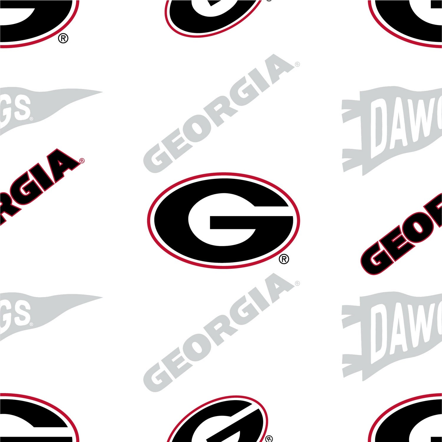 NCAA Sheet Set Georgia Bulldogs Pattern