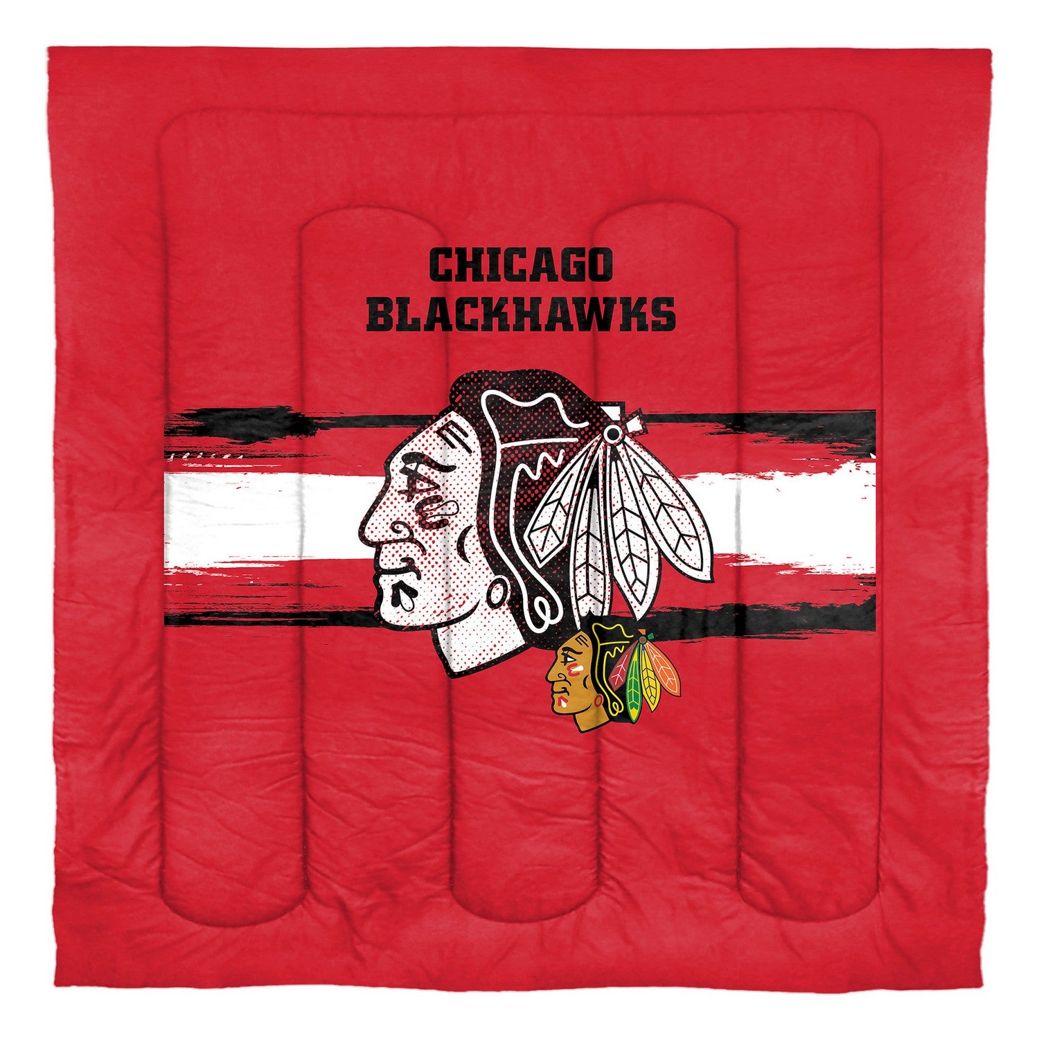 NHL Comforter Sham Set Chicago Blackhawks Comforter Full/Queen