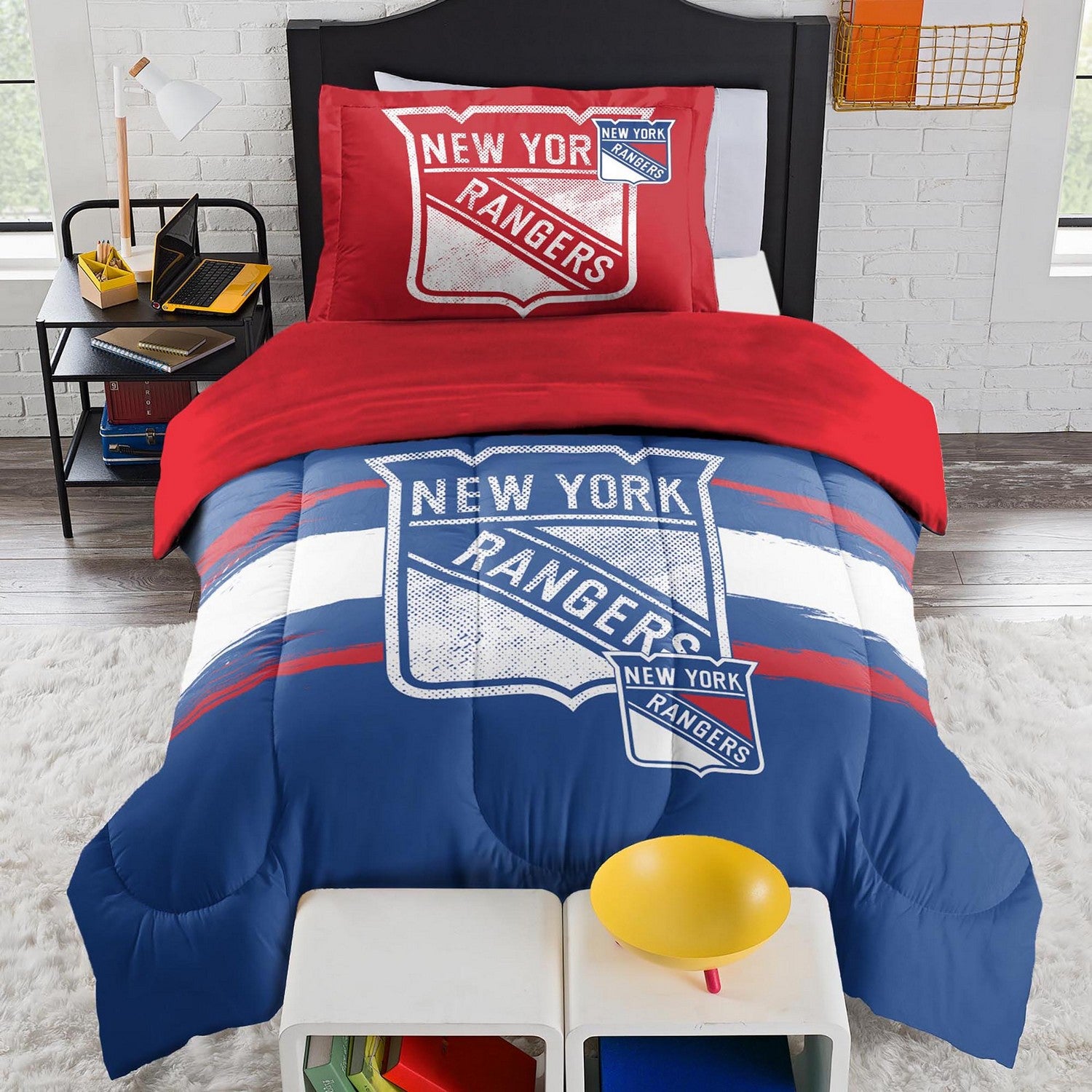 NHL Comforter Sham Set New York Rangers Front