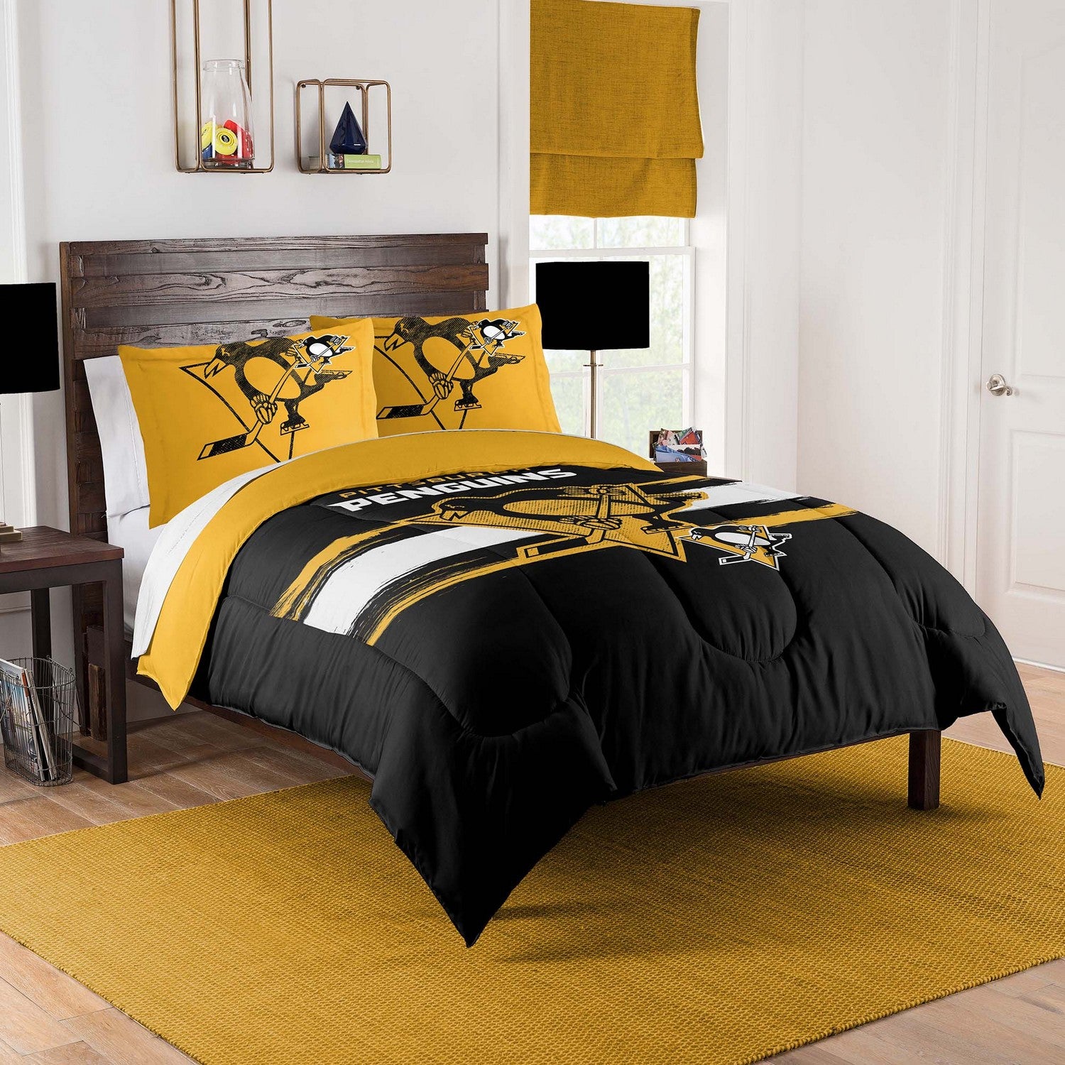 NHL Comforter Sham Set Pittsburgh Penguins Full/Queen