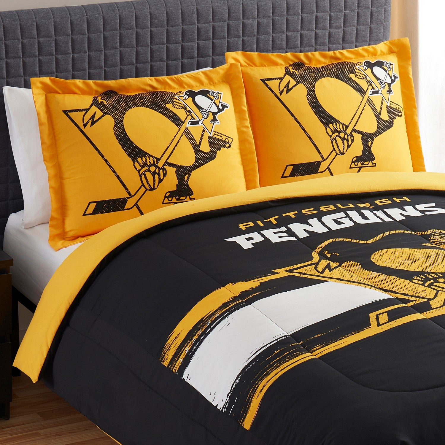 NHL Comforter Sham Set Pittsburgh Penguins Zoom