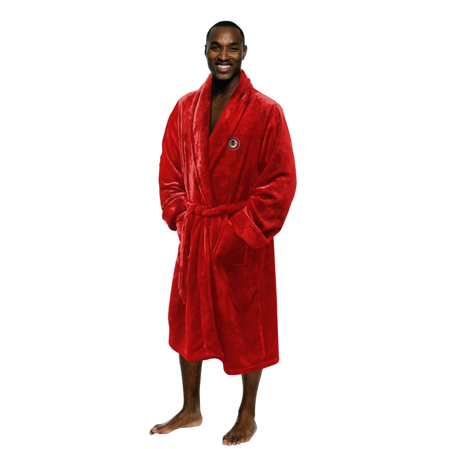 NHL Mens Bathrobe Chicago Blackhawks Model