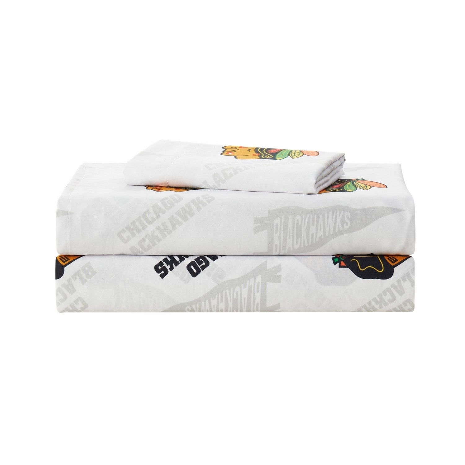 NHL Sheet Set Chicago Blackhawks Folded